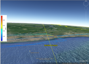 trajectoire d'un vol avion 